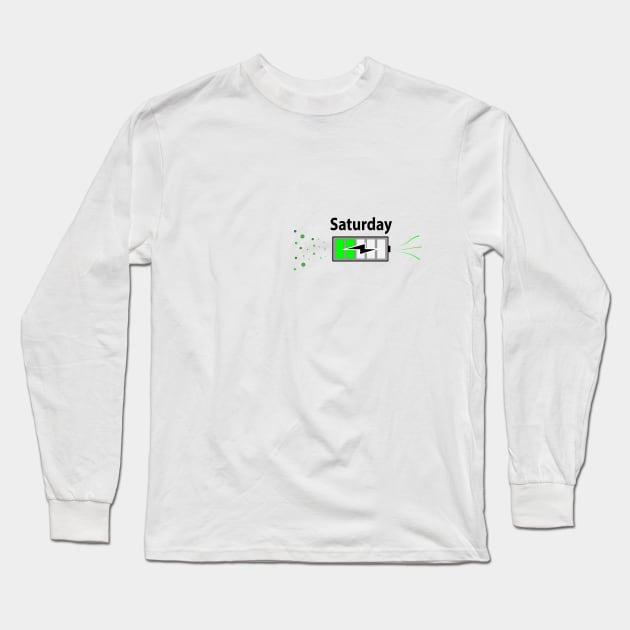 Saturday Long Sleeve T-Shirt by DaChickenTikka